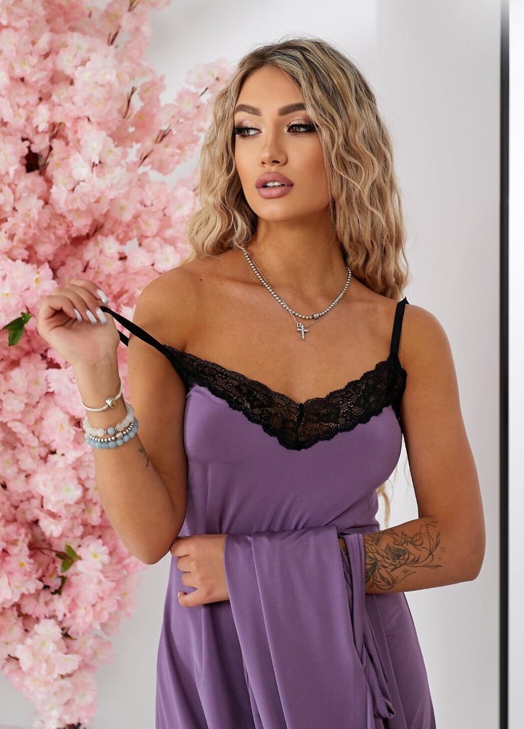 Ночная рубашка женская Perfect Dream S Фиолетовый (1459-42-02) - фото 2 Ночная рубашка женская Perfect Dream S Фиолетовый (1459-42-02) - фото 2