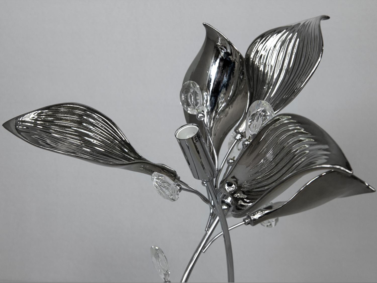 Настільна лампа з керамічними елементами 2 лампи Хром (7229-2T HR) - фото 2 Настільна лампа з керамічними елементами 2 лампи Хром (7229-2T HR) - фото 2