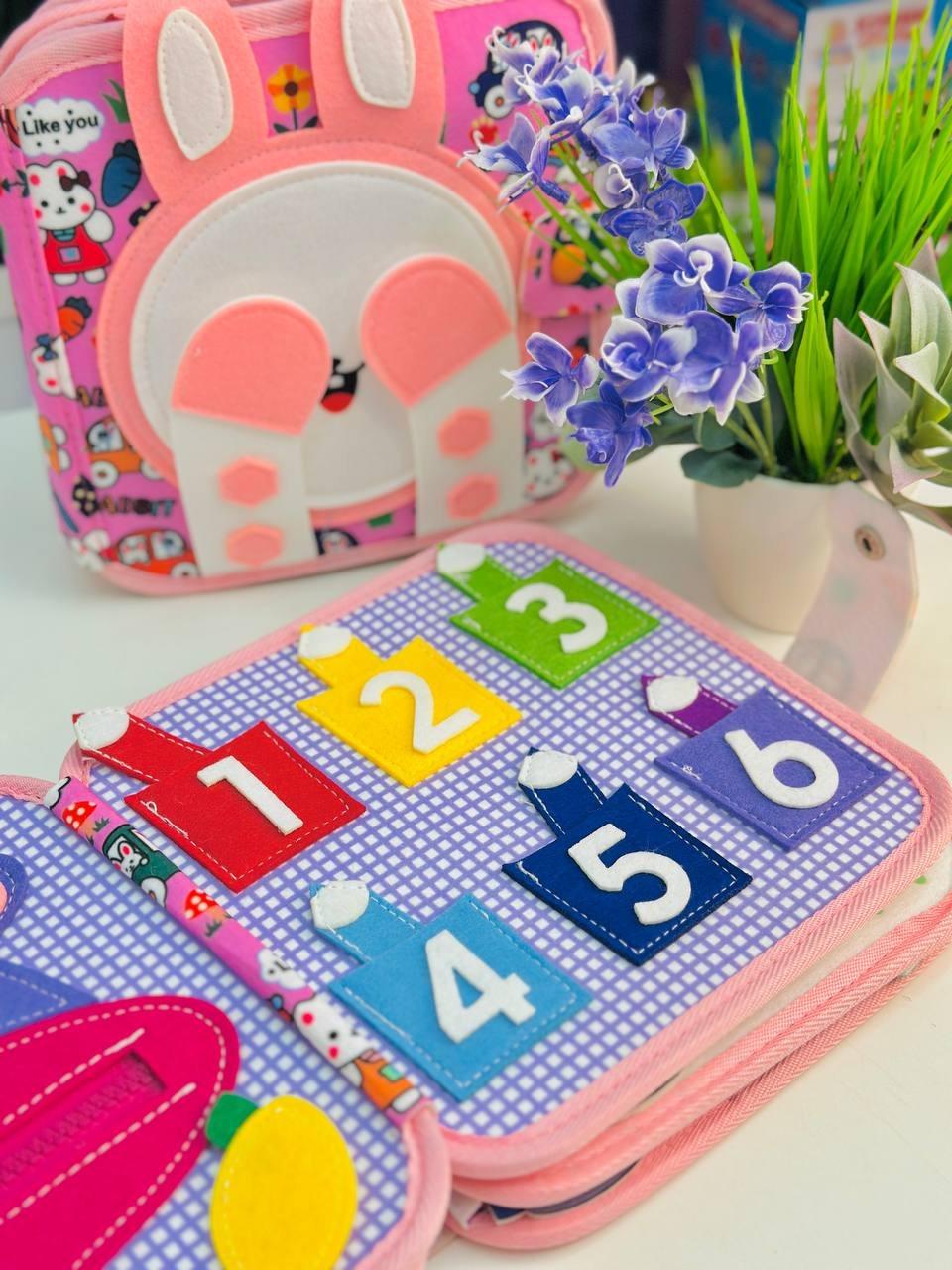 Книга на липучках интерактивная Монтессори фетровая развивающая от 1 года (2789497279) - фото 6