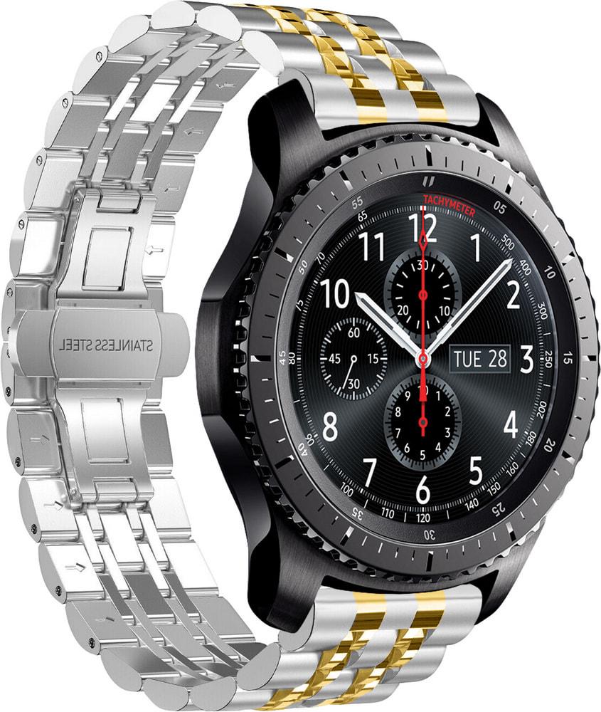Браслет металлический Spinye Line для Samsung Gear S3 Silver Gold (28969-67)