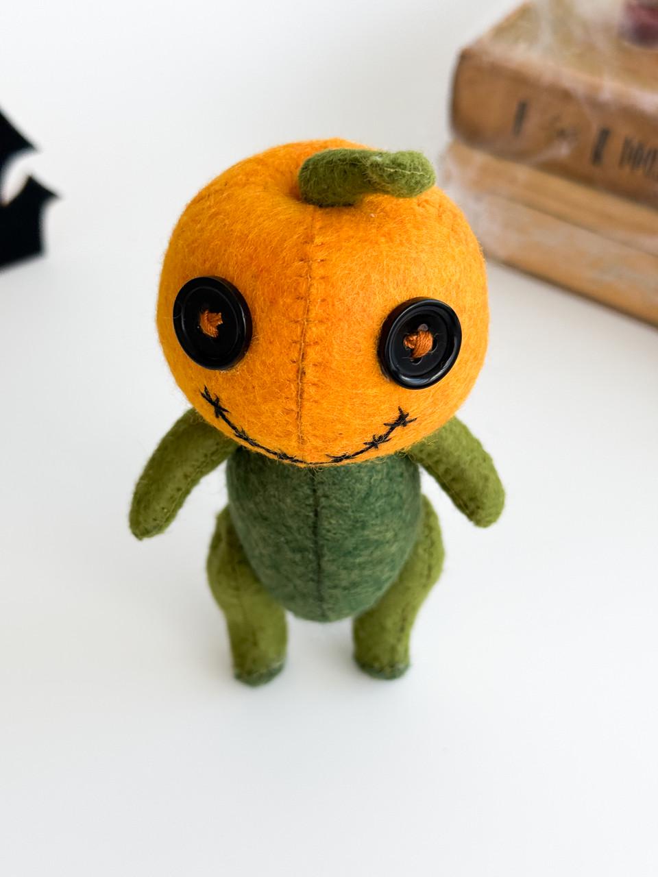 Игрушка фетровая Тыковка 14 см (29528478) - фото 9 Игрушка фетровая Тыковка 14 см (29528478) - фото 9