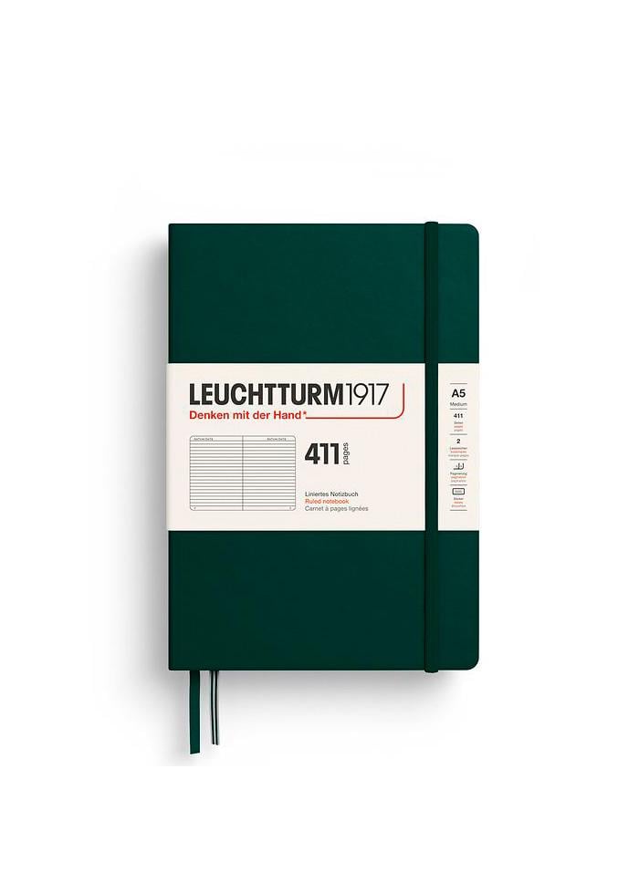 Блокнот Leuchtturm1917 средний линия Forest Green (372929) - фото 1