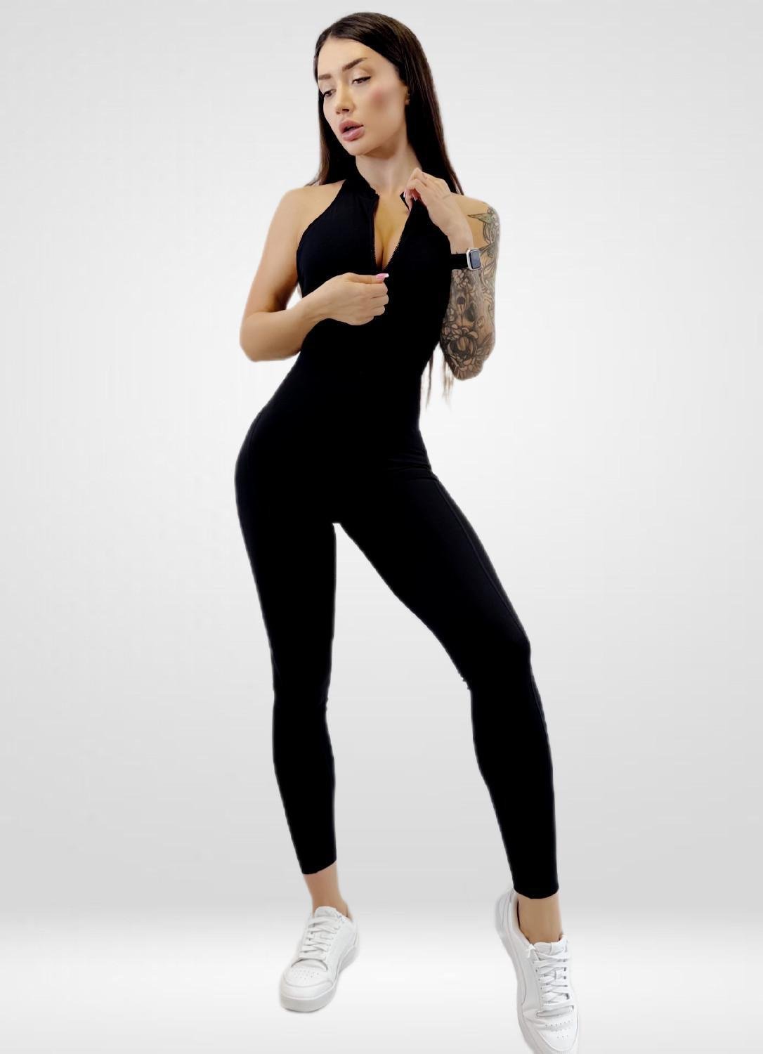 Комбинезон спортивный женский LILAFIT для йоги и фитнеса S Черный (LFJ000017) - фото 3