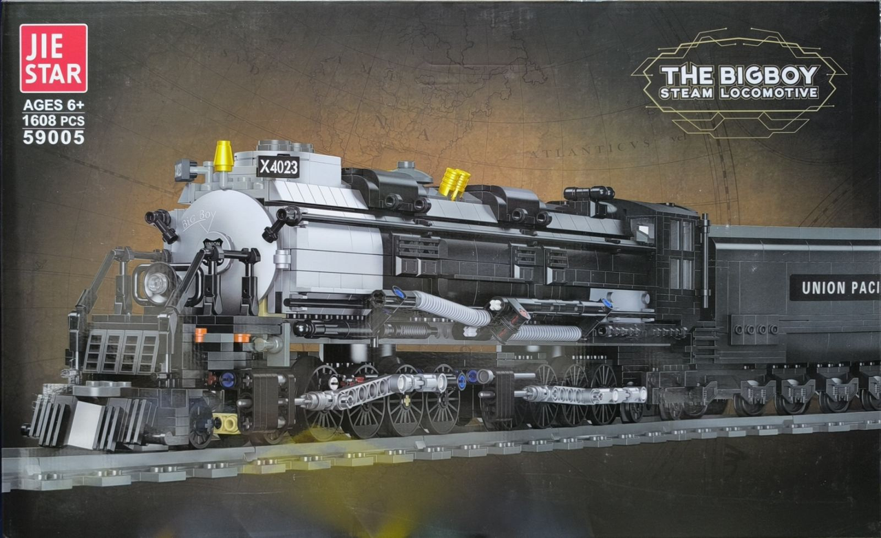 Детская железная дорога Биг Бой 59005 Большой Паровоз 1608 деталей (59005/43,13)