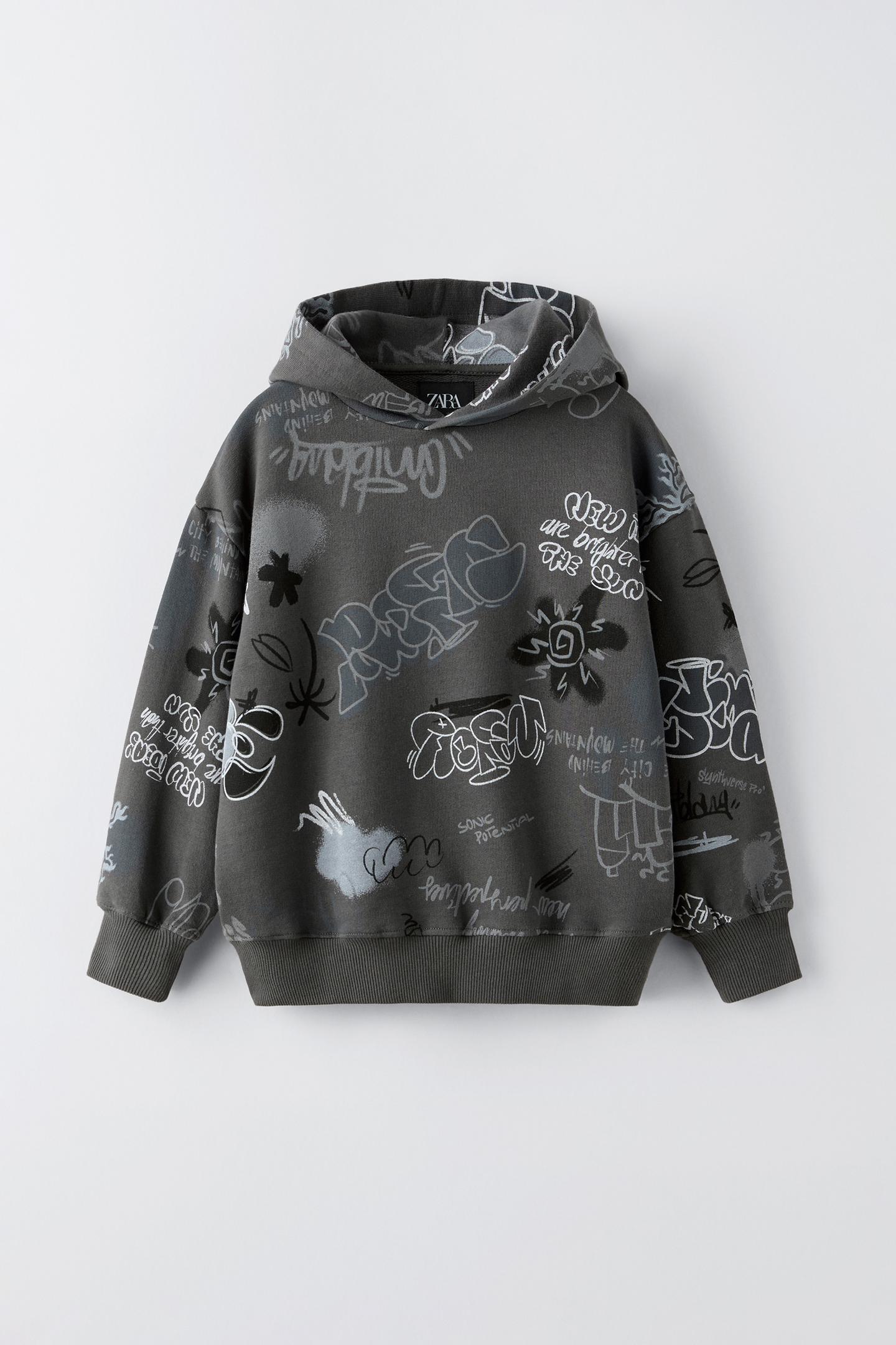 Худі для хлопчика Zara 120 см Сірий (4805778807)