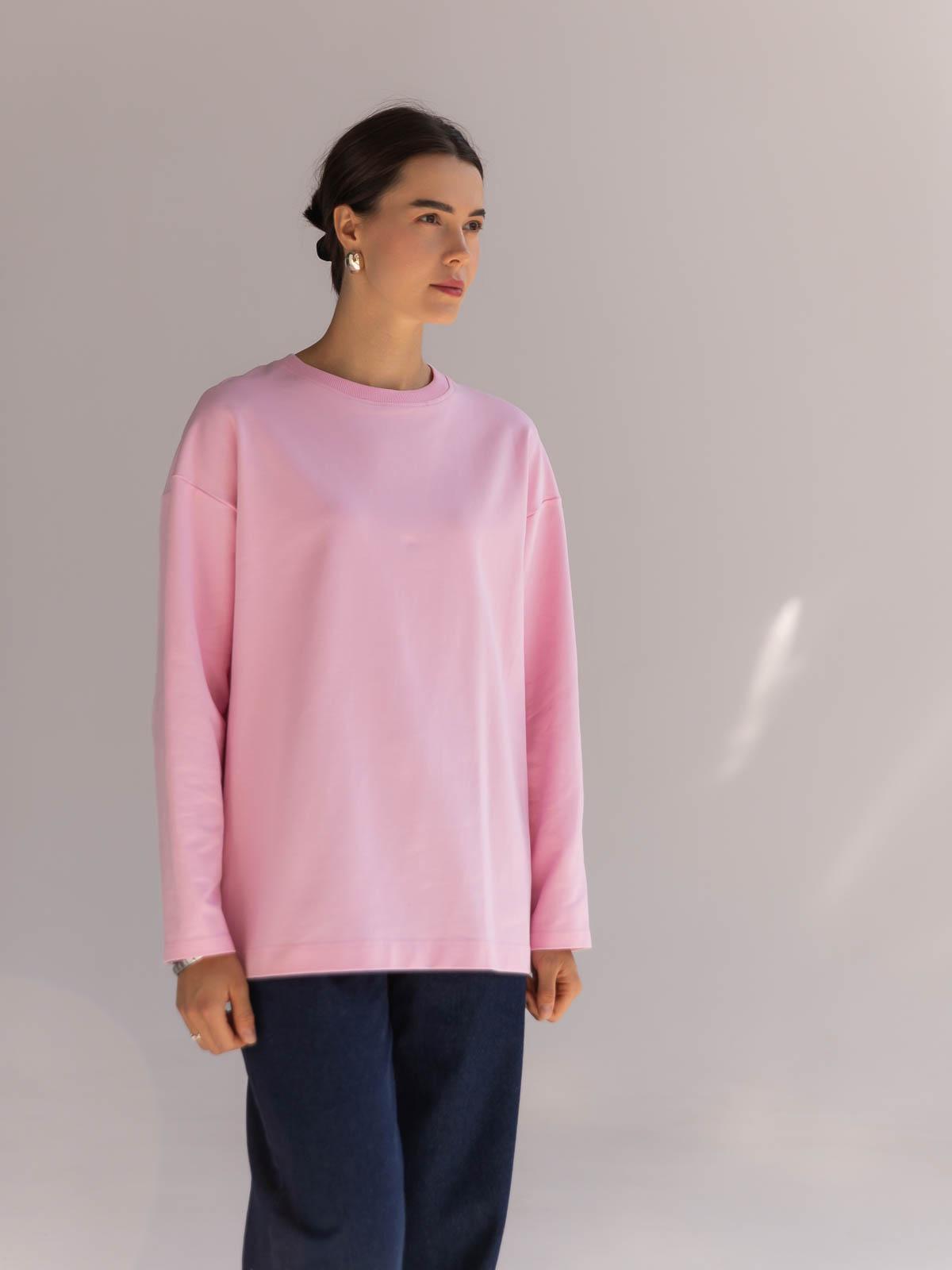 Лонгслів жіночий базовий FROMUS S/M Рожевий (2638-21) - фото 3