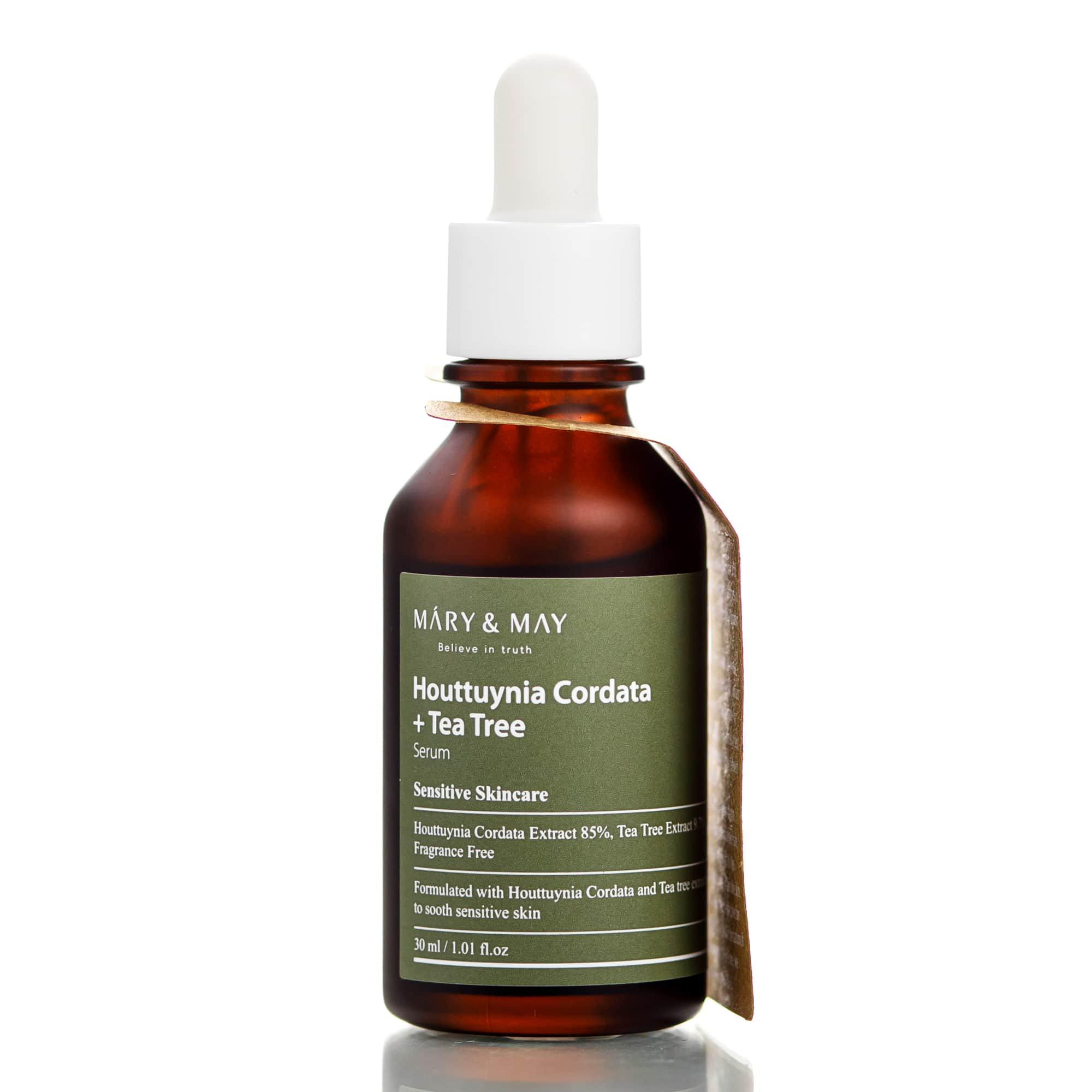 Сыворотка успокаивающая с хауттюйнией и чайным деревом Mary&May Houttuynia Cordata/Tea Tree Serum 30 мл