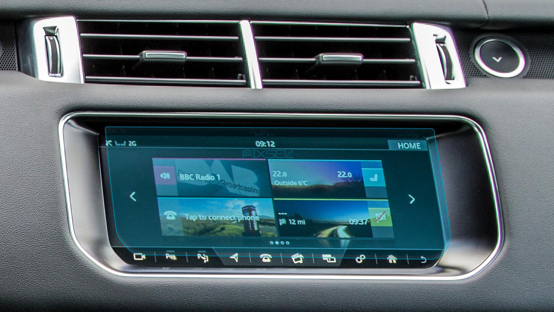 Стекло защитное Pixsel гибридный глянец на монитор Land Rover Range Rover SPORT 9,9“ 2014-2017