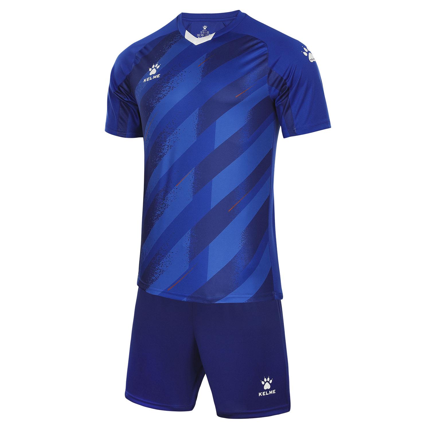 Комплект футбольной формы Kelme Inter к/р L Синий