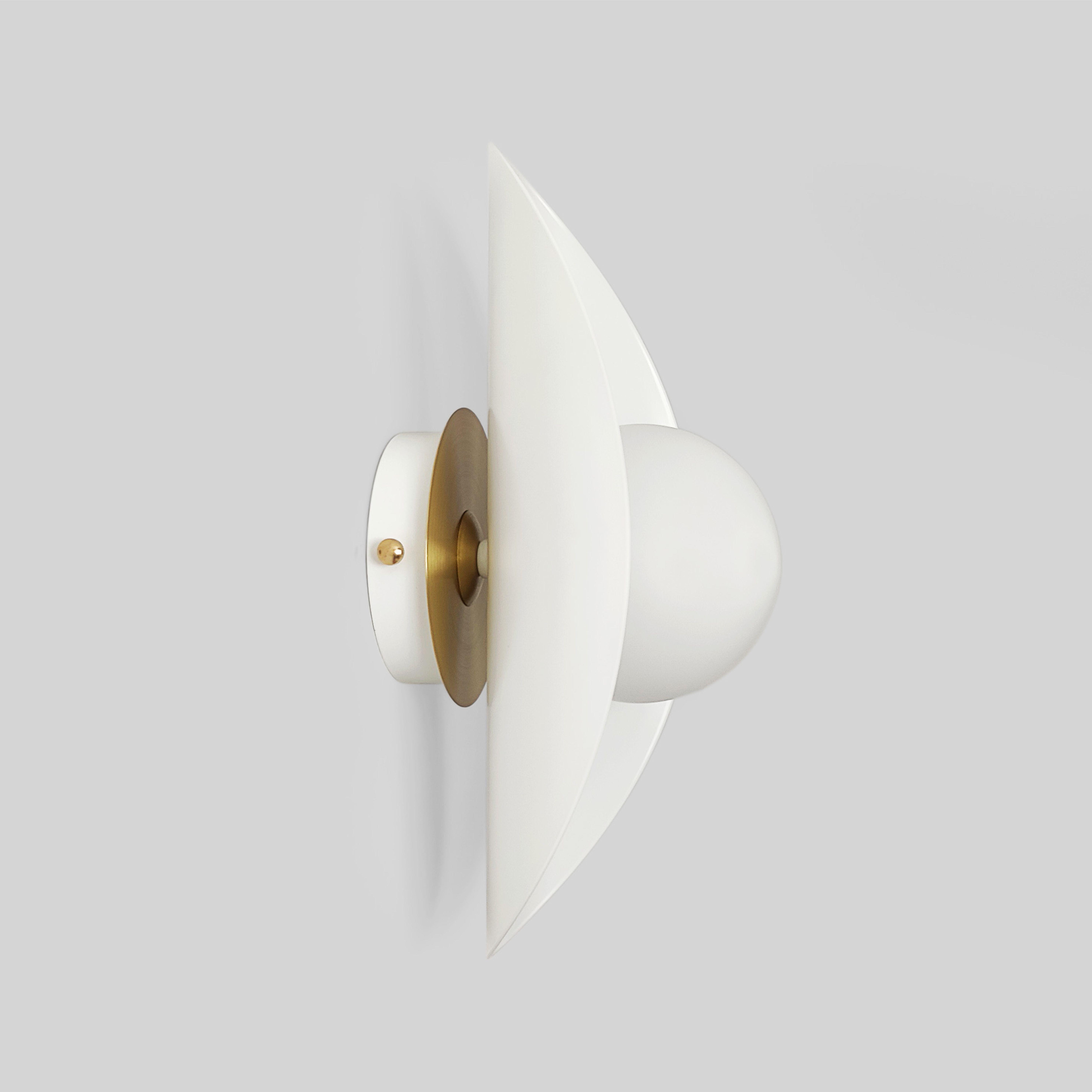 Настенный светильник Gaff Design с деталями из латуни Белый (BRASS48) - фото 3