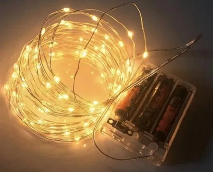 Гірлянда нитка роса новорічна світлодіодна від USB 200 LED 20 м Білий теплий - фото 4 Гірлянда нитка роса новорічна світлодіодна від USB 200 LED 20 м Білий теплий - фото 4