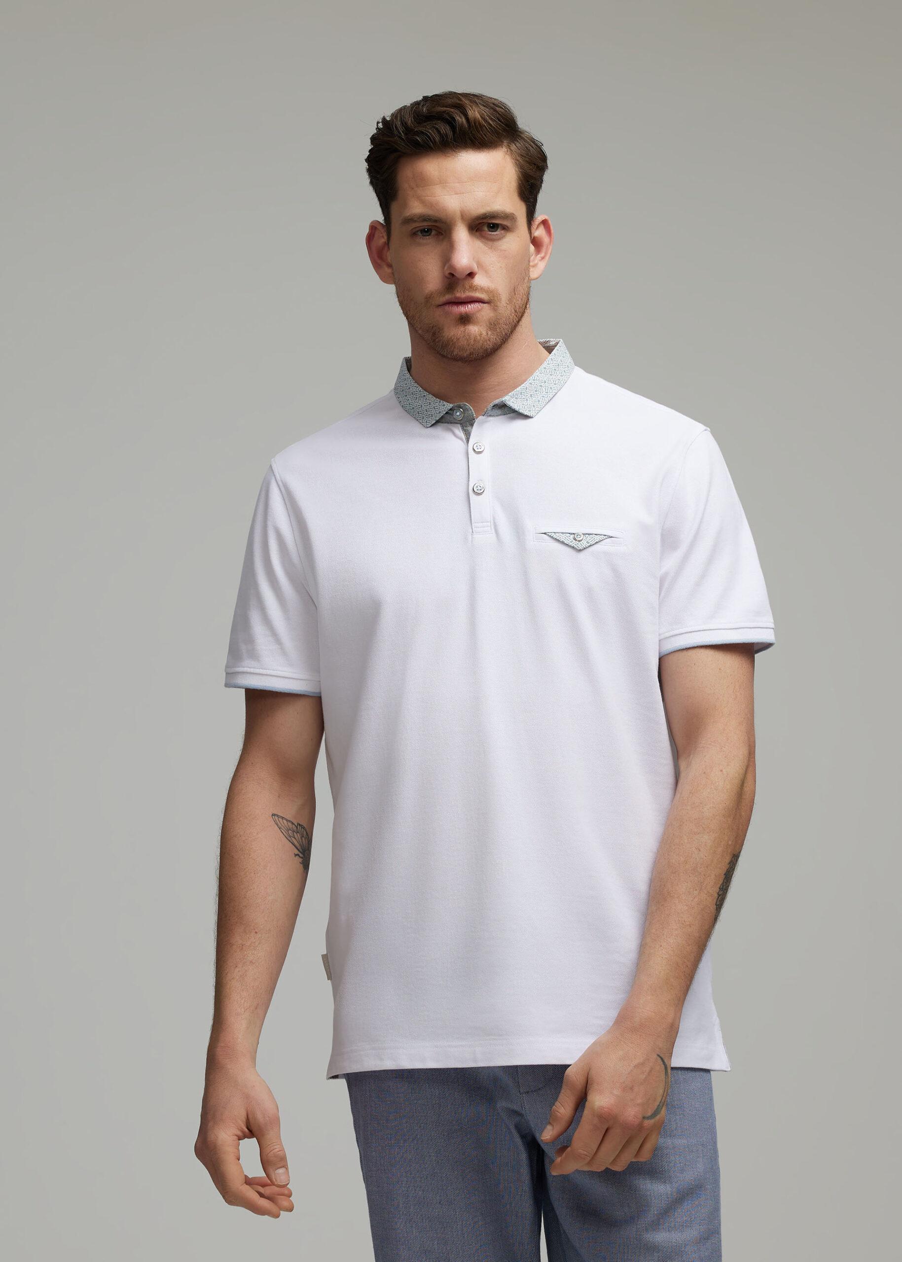 Поло мужское Diverse PRM P 0525 2XL Белый (5905384111135)