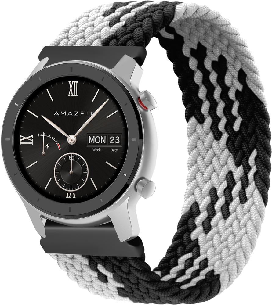 Ремінець Solo Loop Multi для Amazfit GTR 42 мм (145 мм) Black White (26292-1E)