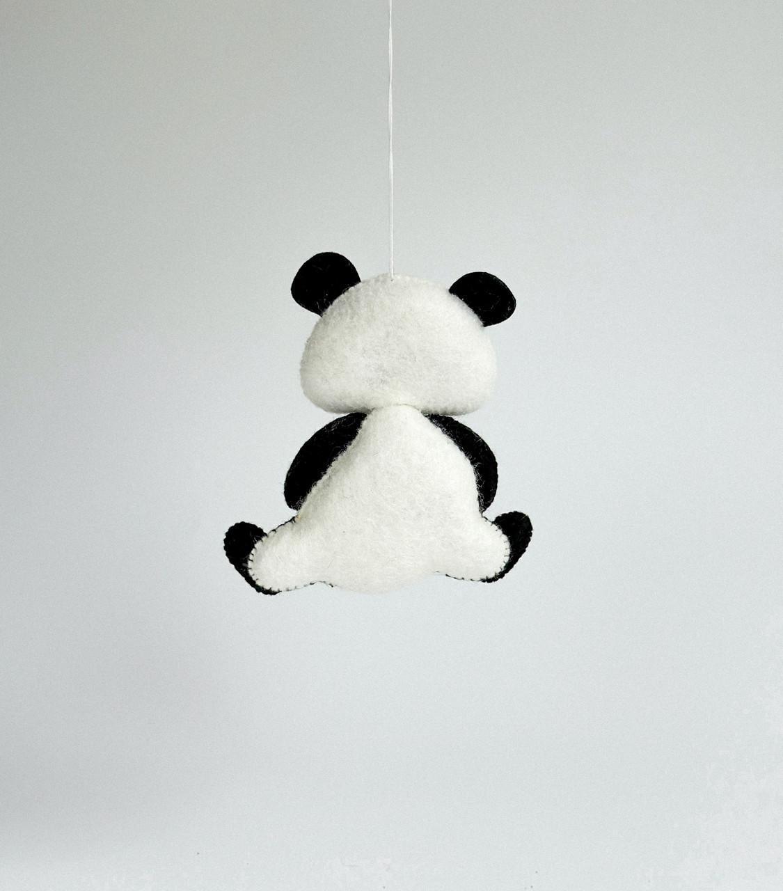 Іграшка з фетру ручної робота Панда (28857507) - фото 4 Іграшка з фетру ручної робота Панда (28857507) - фото 4