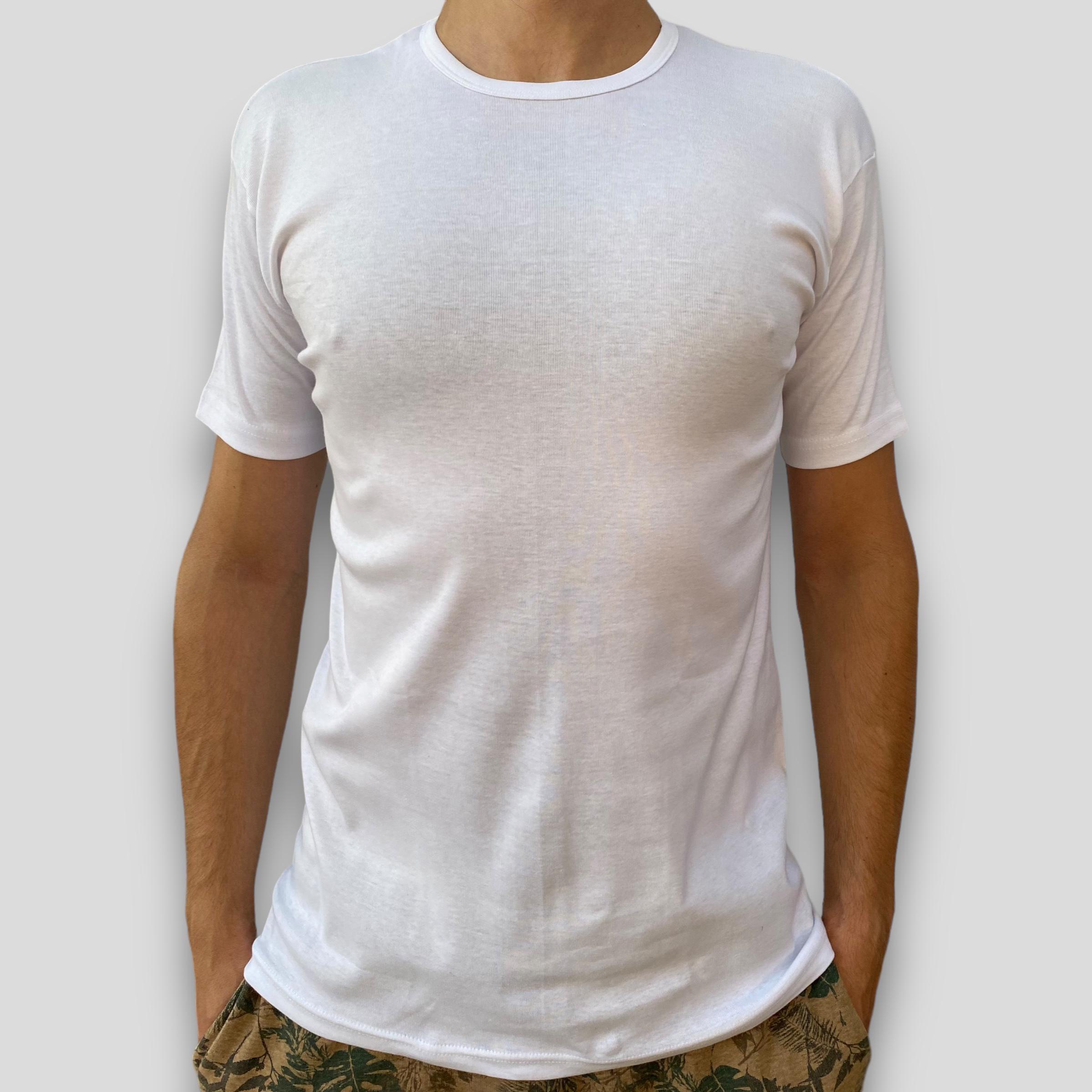 Футболка мужская Namaldi базовая хлопковая M Белый (111-White)