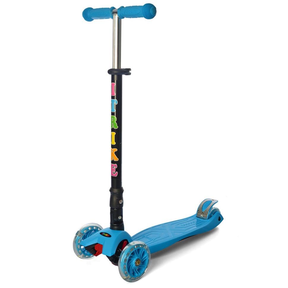 Самокат детский iTrike от 1 года трехколесный со светящимися колесами унисекс Голубой (DS-171-S-60) Самокат детский iTrike от 1 года трехколесный со светящимися колесами унисекс Голубой (DS-171-S-60)