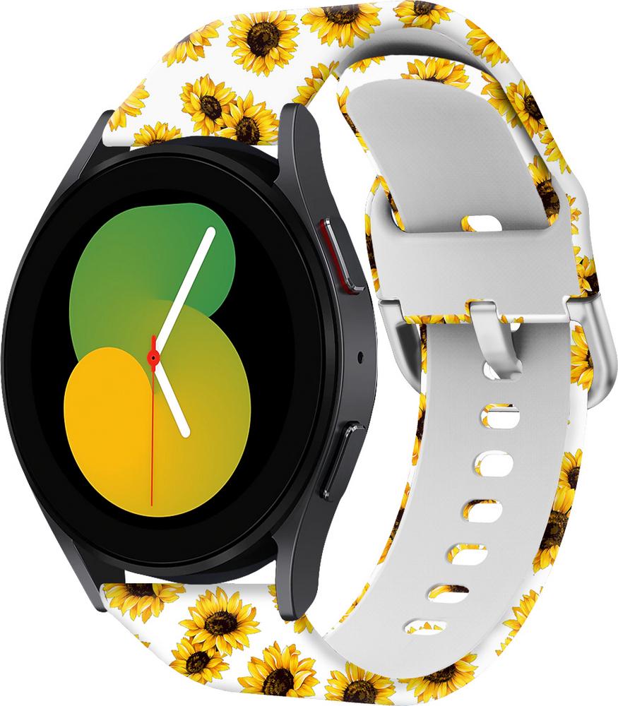 Ремешок Colorful для Galaxy Watch 5 Sunflower 40 мм White (29583) - фото 1 Ремешок Colorful для Galaxy Watch 5 Sunflower 40 мм White (29583) - фото 1