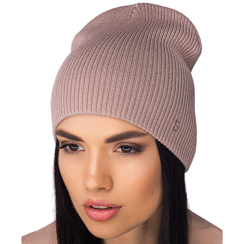 Шапка женская Leks ВЕГАС шерстяная двойная без отворота удлиненная рубчик One size Пудровый (121023) - фото 1 Шапка женская Leks ВЕГАС шерстяная двойная без отворота удлиненная рубчик One size Пудровый (121023) - фото 1