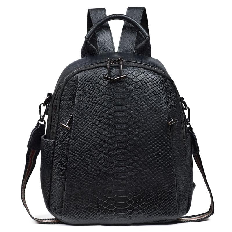 Рюкзак из натуральной кожи Qvant Черный (89235)