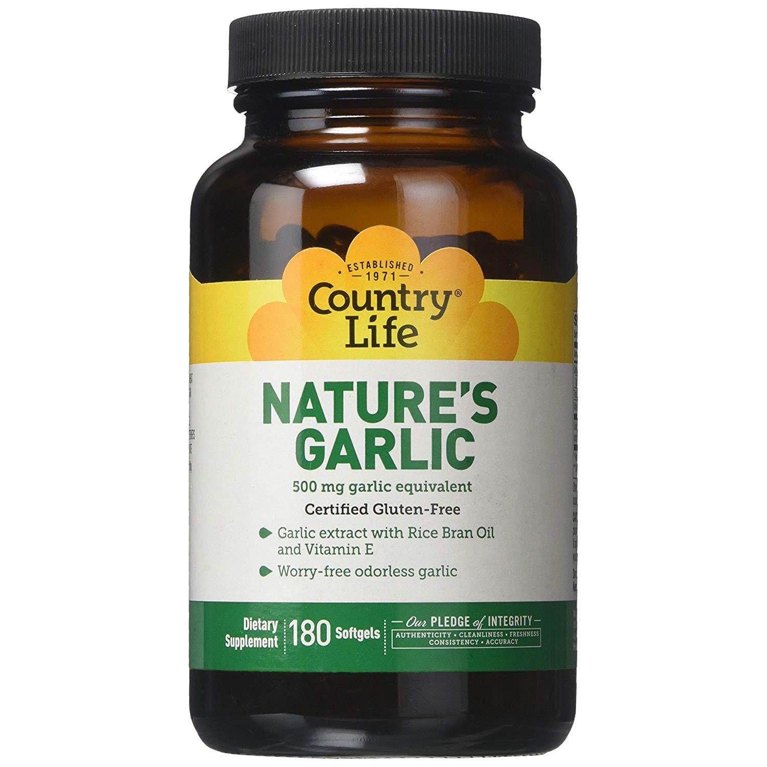 Чеснок натуральный Natures Garlic 180 капсул (00000033063)