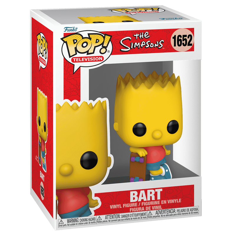 Ігрова фігуркаБарт зі скейтбордом Funko POP Simpsons 1652 Bart with Skateboard (18745)