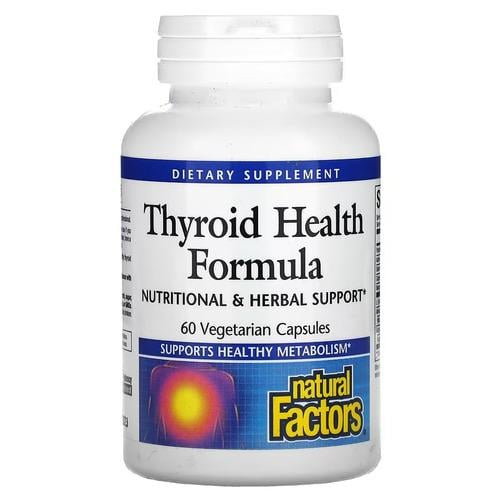Комплекс для поддержки щитовидки Natural Factors Thyroid Health Formula 60 Vegetarian Capsules (NFS-03510)