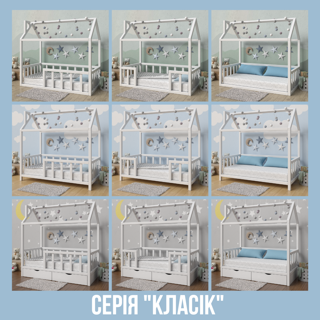 Детская кровать-домик RW Home с ящиками для белья из массива ольхи 160х80 см - фото 5 Детская кровать-домик RW Home с ящиками для белья из массива ольхи 160х80 см - фото 5