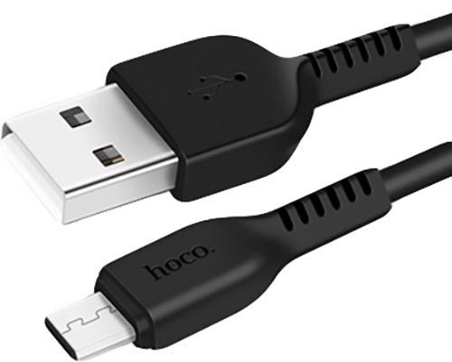 Кабель интерфейсный Hoco X20 Flash USB-microUSB 1 м Black (11073)