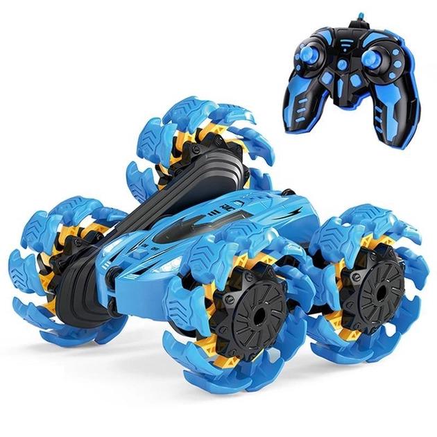 Машинка перевертыш трюковая Trick Car с пультом на радиоуправлении 868A-1 Blue