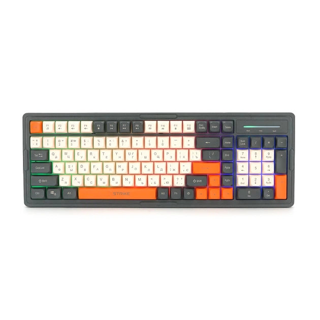 Клавіатура дротова ігрова XSTRIKE XS-1016 з RGB підсвіткою (34567893) Клавіатура дротова ігрова XSTRIKE XS-1016 з RGB підсвіткою (34567893)