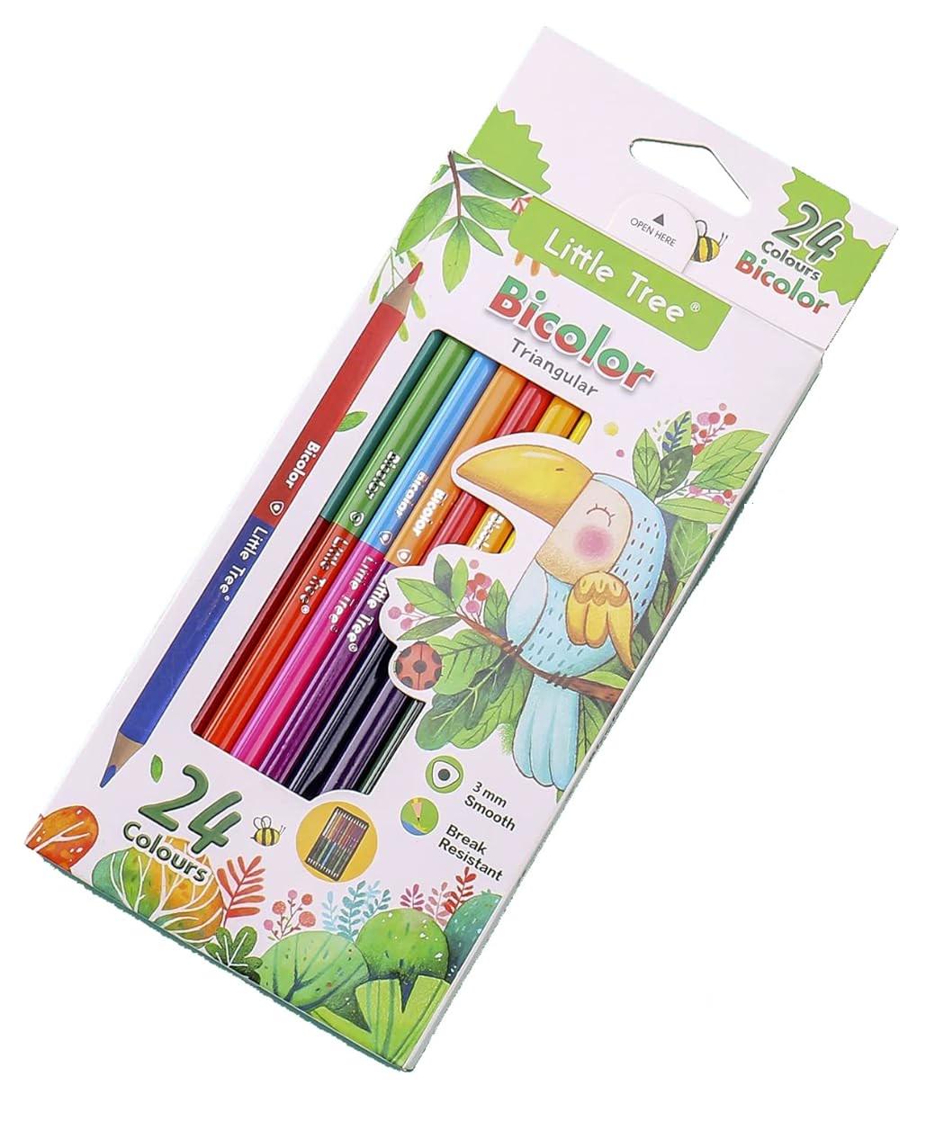 Набір олівців для малювання Stenson WW00098 у коробці 12 шт. 24 кольори (c340a255)