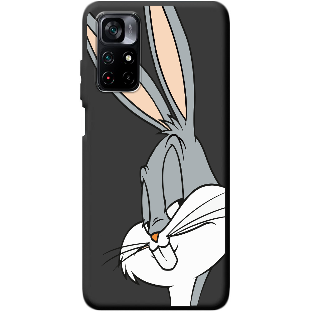 Чехол BoxFace Poco M4 Pro 5G Lucky Rabbit Черный силикон (43742-bk81-44259)