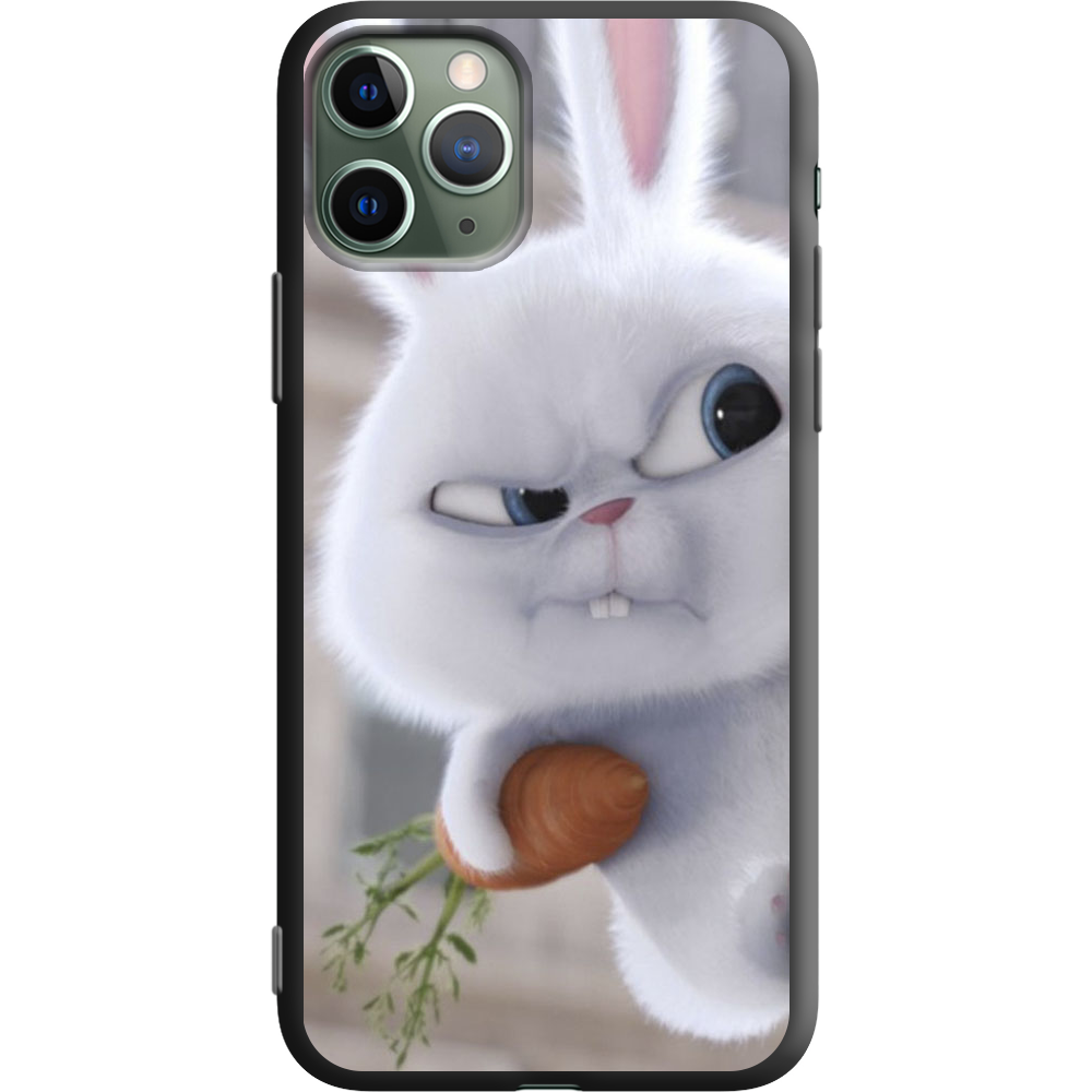 Чохол Boxface iPhone 11 Pro Rabbit Snowball Чорний силікон (38189-up1116-38277)