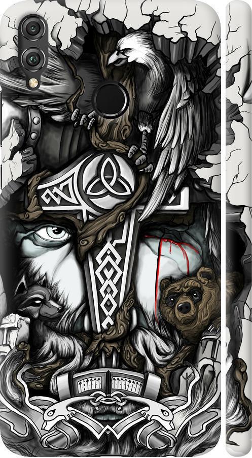 Чехол на Huawei Honor 8X Тату Викинг (4098m-1596-42517)