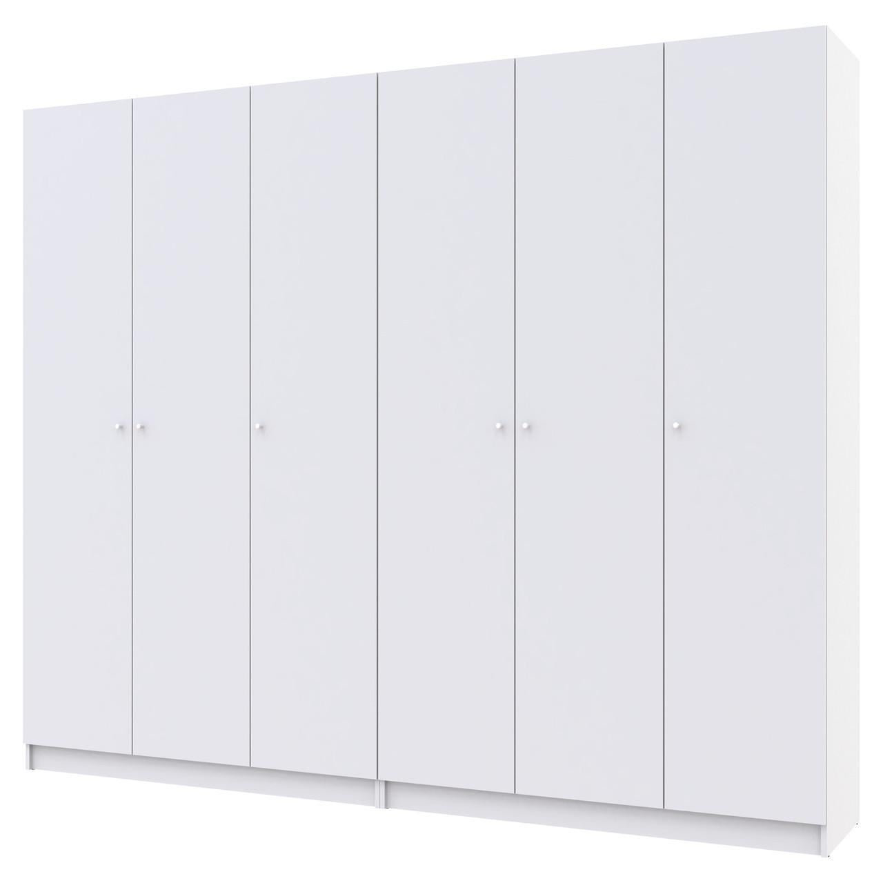 Комплект шкафов для одежды Doros Промо 270х48х204 см 2 шт. Белый (DRS-011215) Комплект шкафов для одежды Doros Промо 270х48х204 см 2 шт. Белый (DRS-011215)