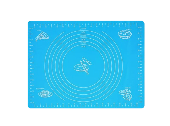 Килимок кондитерський силіконовий для розкочування і випікання тіста розмічений 40х50 см 0,6 мм (312891) Килимок кондитерський силіконовий для розкочування і випікання тіста розмічений 40х50 см 0,6 мм (312891)