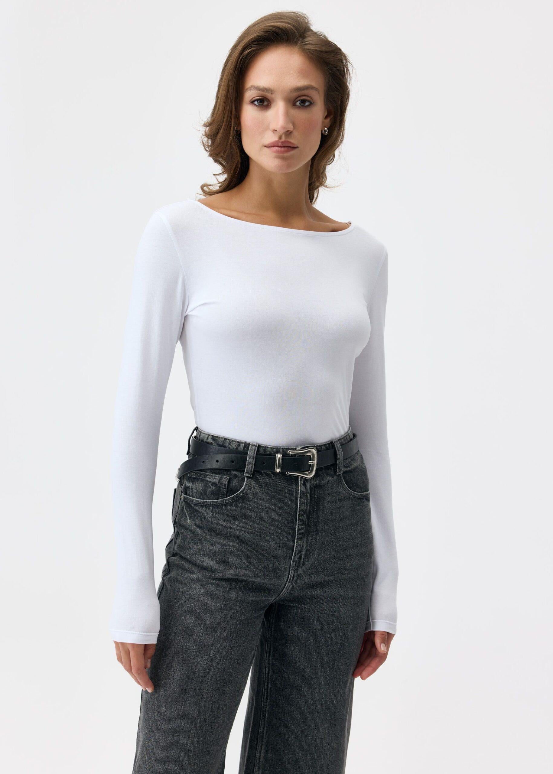 Лонгслів жіночий Diverse NONE L Білий (5905384217523)