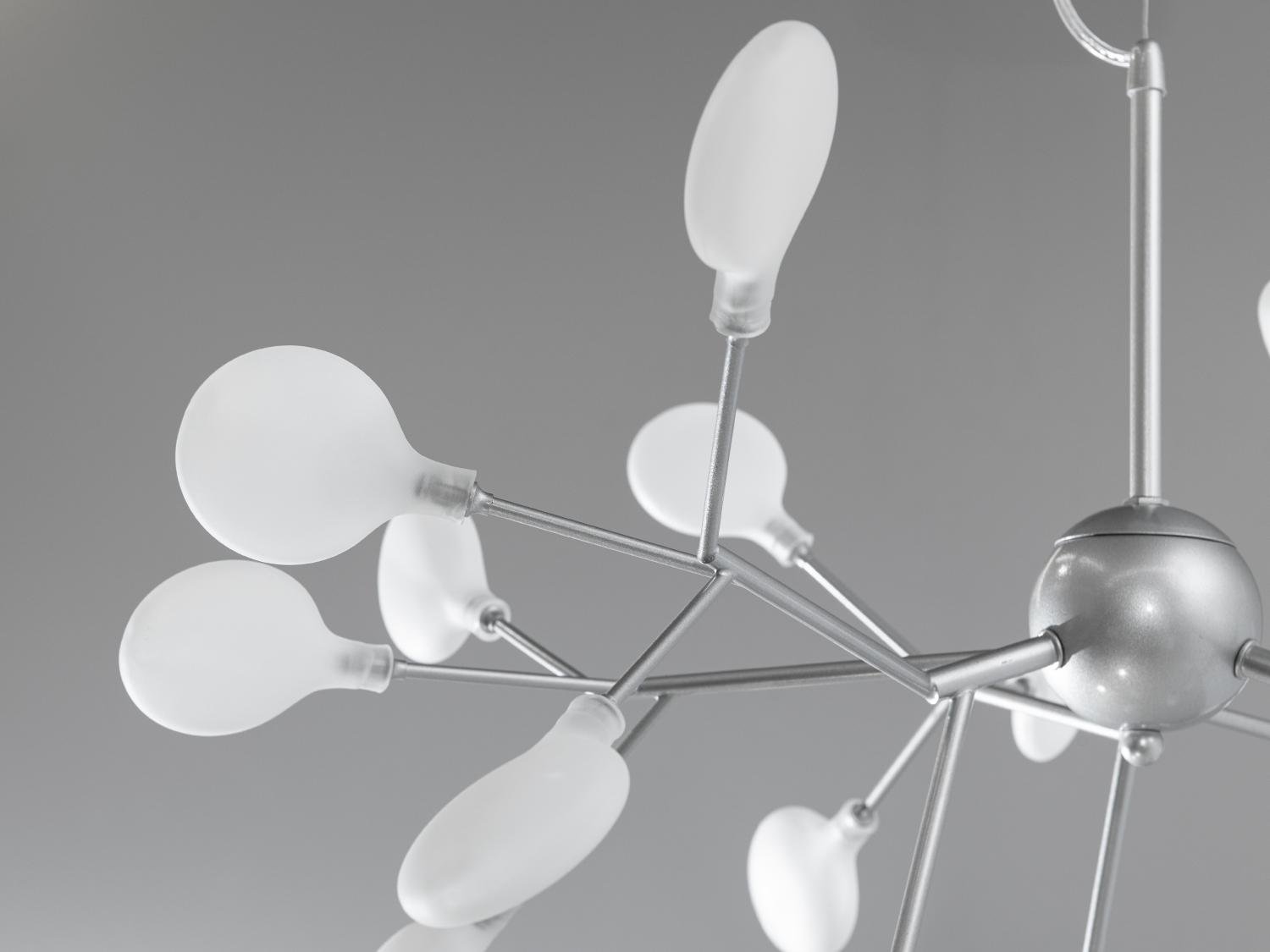 Люстра подвесная Светлячок 27 ламп Хром сатин (887-27A SL ) - фото 3