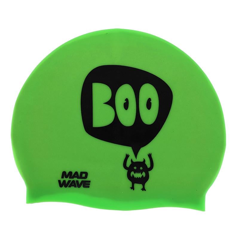 Шапочка для плавання Mad Wave юніорська Junior Boo M057305 Зелений (60444256)