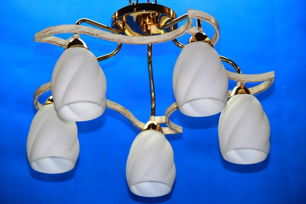 Люстра с плафонами Ray L28011C/5 Золотой (IR006369)