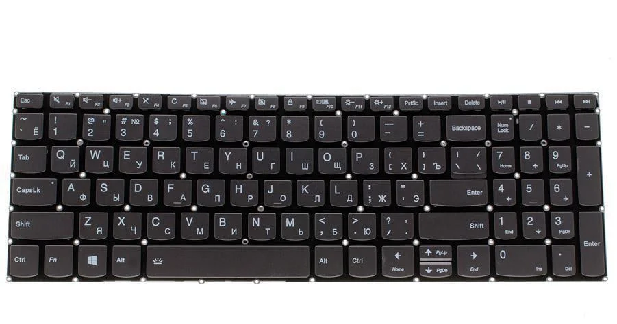 Клавиатура для ноутбука Lenovo Ideapad S340-15API Черный (182649) Клавиатура для ноутбука Lenovo Ideapad S340-15API Черный (182649)