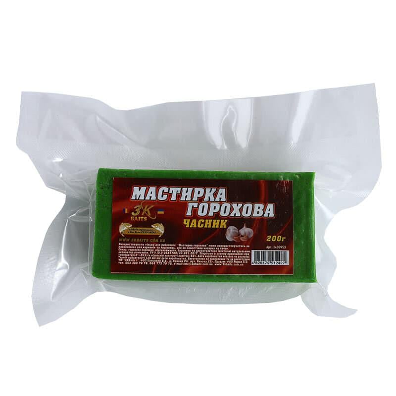 Прикорм 3KBaits Мастырка гороховая Чеснок 200 г (3KB1236)