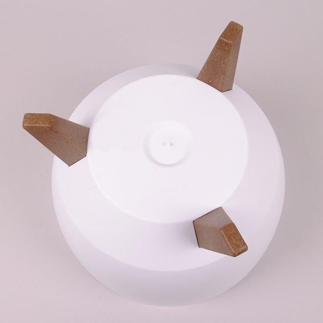 Горшок пластмассовый Flora Миска Roma ECO 47 см Белый (81248) - фото 3