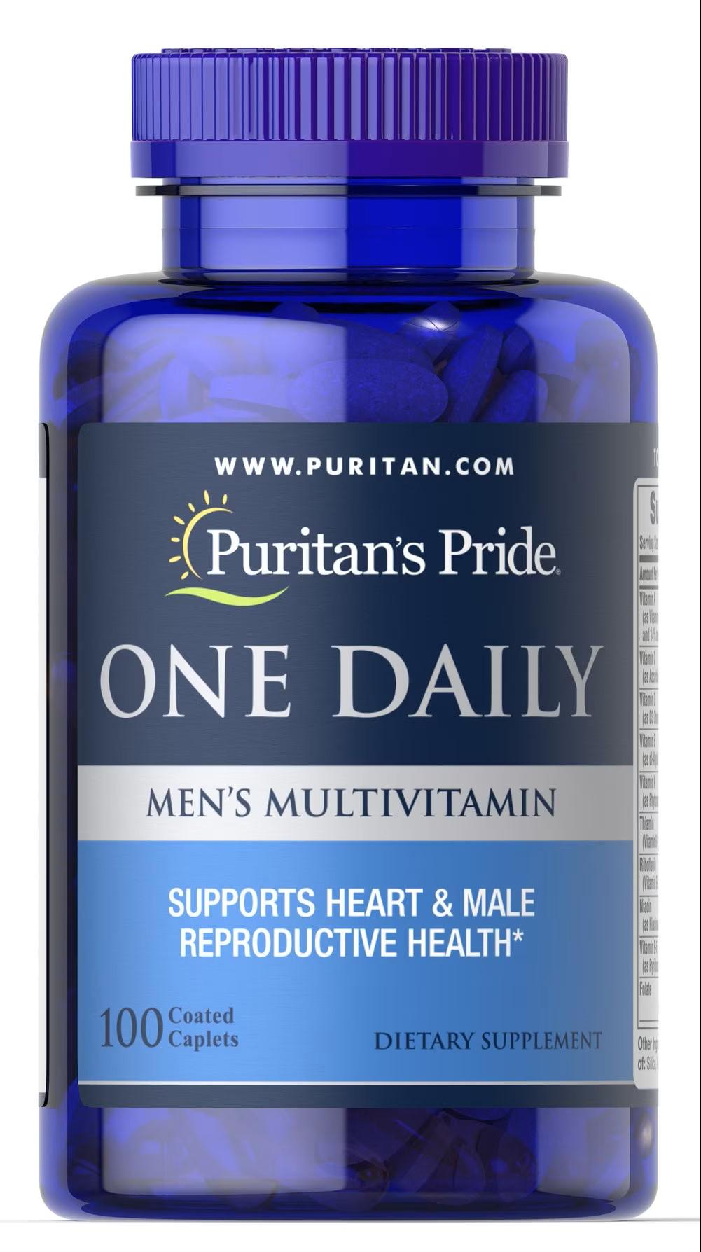 Мультивитамины для мужчин Puritan's Pride One Daily Men's Multivitamin 100 капс.