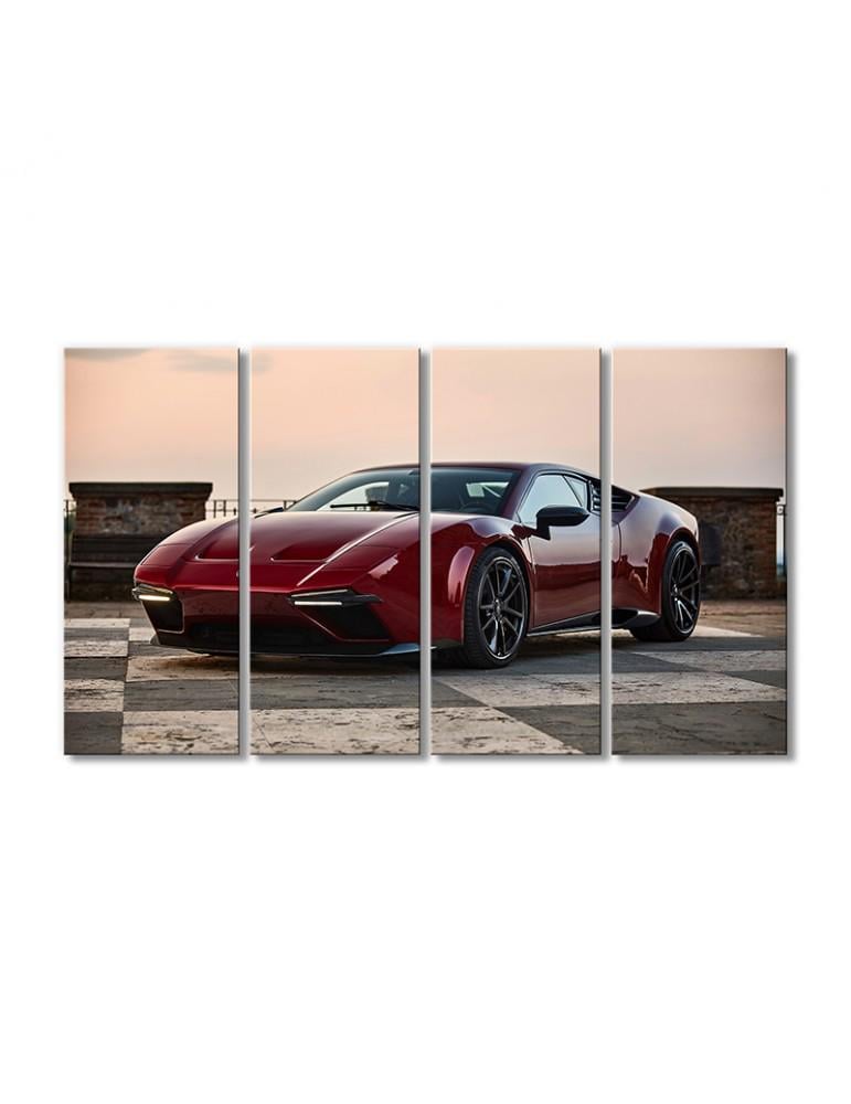 Картина модульная Пантера дизайна Арес Прожетто Уно 4 модуля 120x180 см