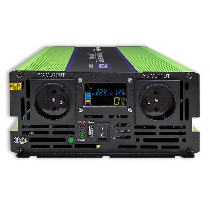 Автомобільний інвертор Qoltec UPS 12V 230V 2500W/5000W (51944) - фото 3 Автомобільний інвертор Qoltec UPS 12V 230V 2500W/5000W (51944) - фото 3