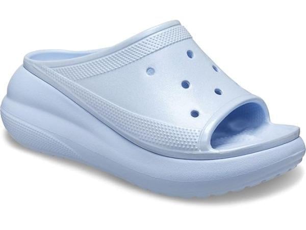 Шлепанцы Crocs Classic Crush Slide 207676 р. M7W9/39/40 25 см Blue Calcite (3caf82f6) - фото 2 Шлепанцы Crocs Classic Crush Slide 207676 р. M7W9/39/40 25 см Blue Calcite (3caf82f6) - фото 2