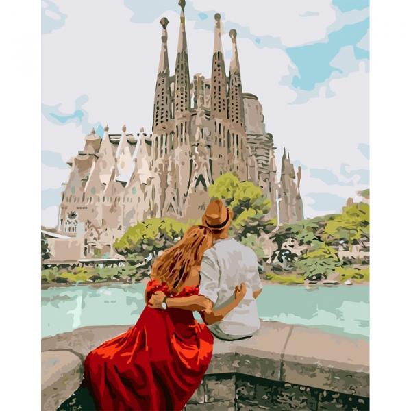 Картина по номерам Идейка Романтичнная Испания 40х50 см в термопакете (KHO4689)