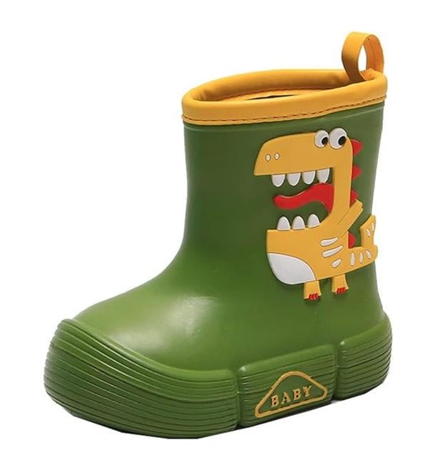 Сапоги детские для мальчиков с Динозавром резиновые водонепроницаемые р. 28 18 см Зеленый (D-0003) Сапоги детские для мальчиков с Динозавром резиновые водонепроницаемые р. 28 18 см Зеленый (D-0003)