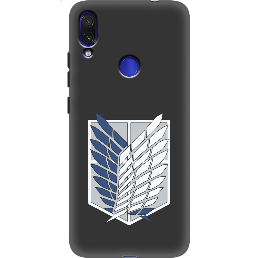 Чехол Boxface Xiaomi Redmi Note 7 Атака Титанов Крылья Свободы Черный силикон (36202-bk88-37106)